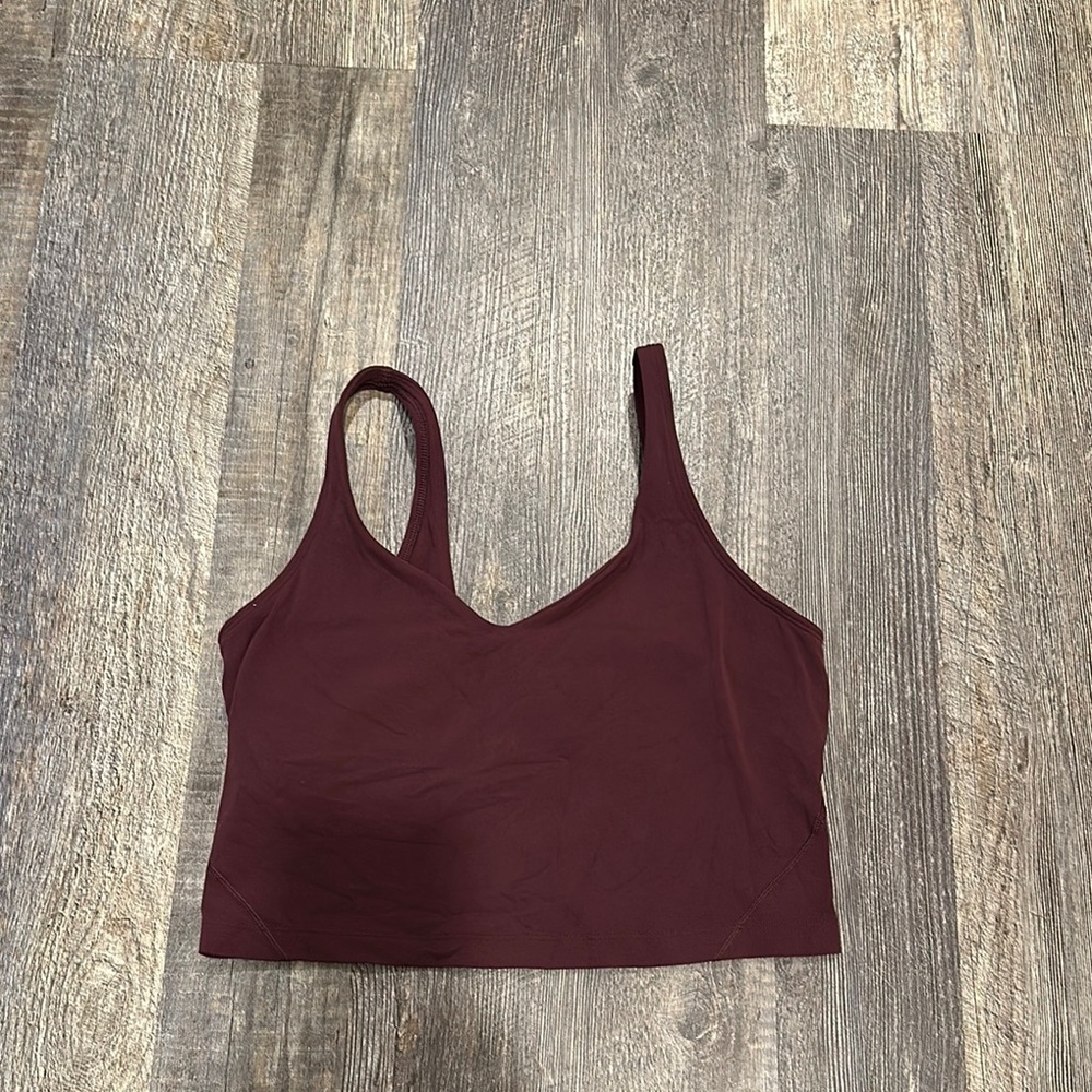 Lululemon Burgundy Sports Bra